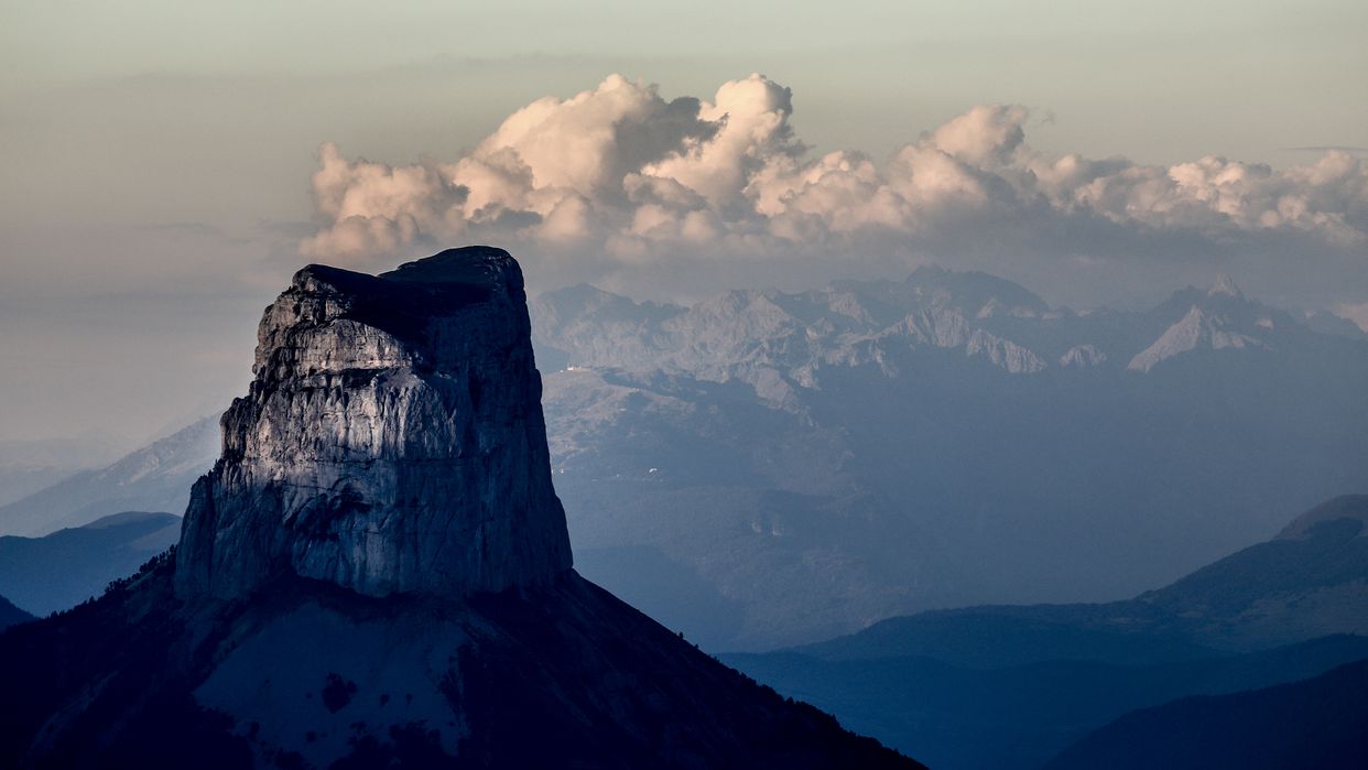 Chimney View of Mont Aiguille
