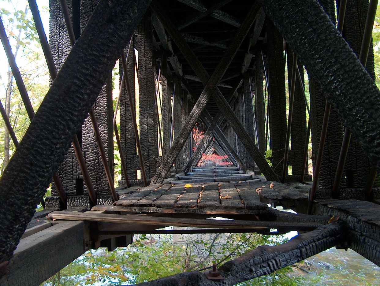 Sulphite Railroad Bridge Underside