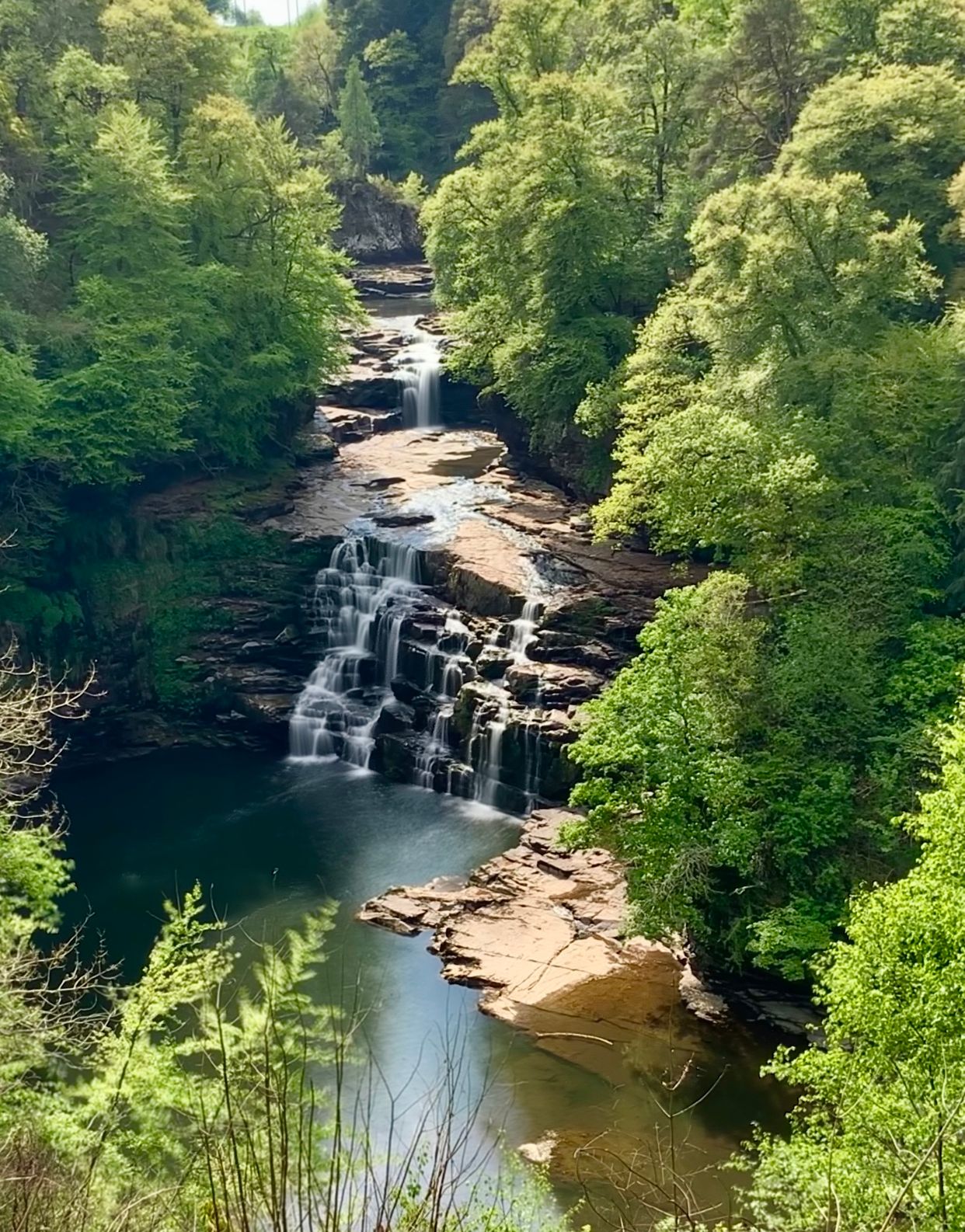 Corra Linn Waterfall