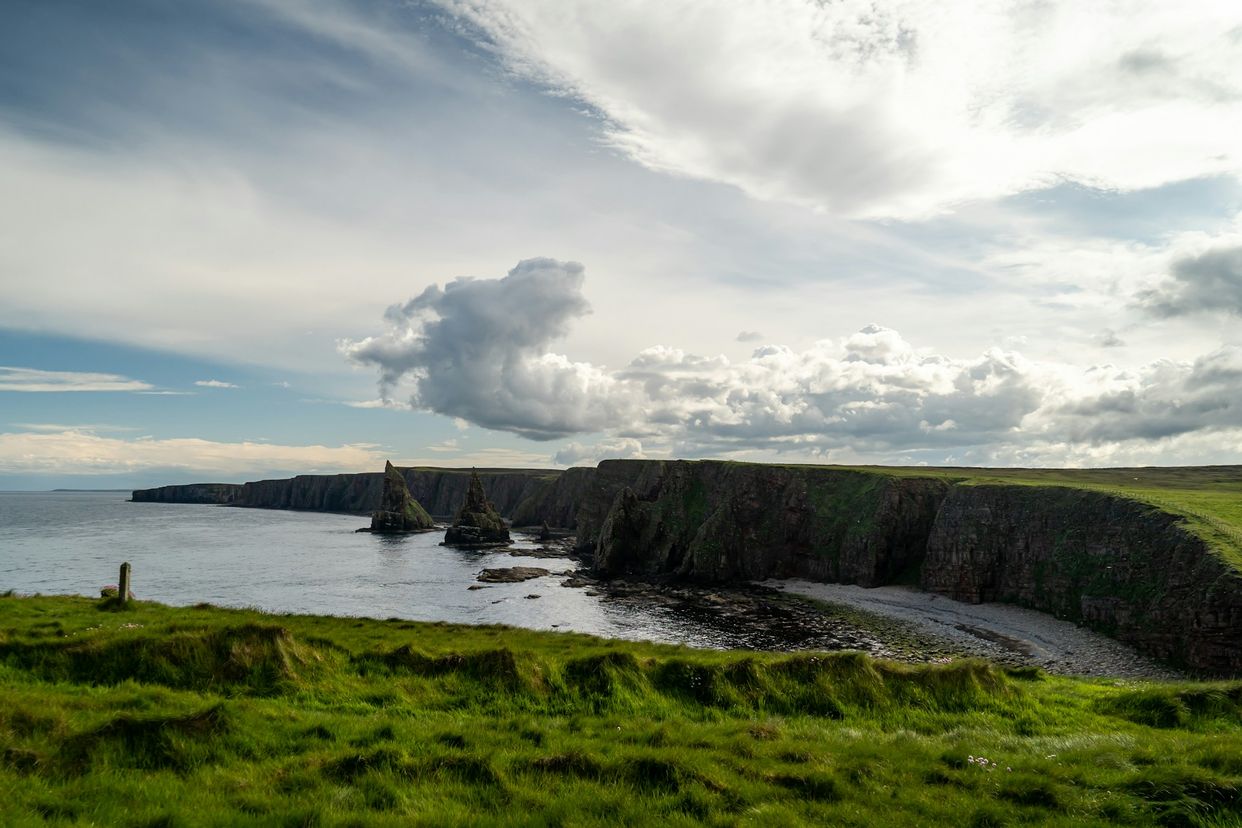 Duncansby Head Beach and Sea Stacks