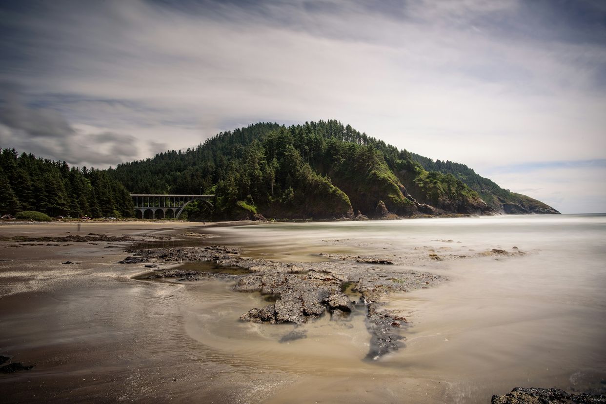 Heceta Beach and Cape Creek Bridge