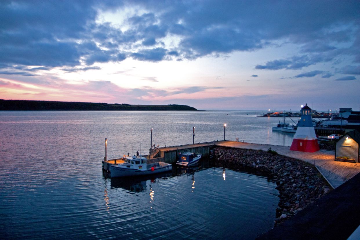 View of Chéticamp Lighthouse and Harbour