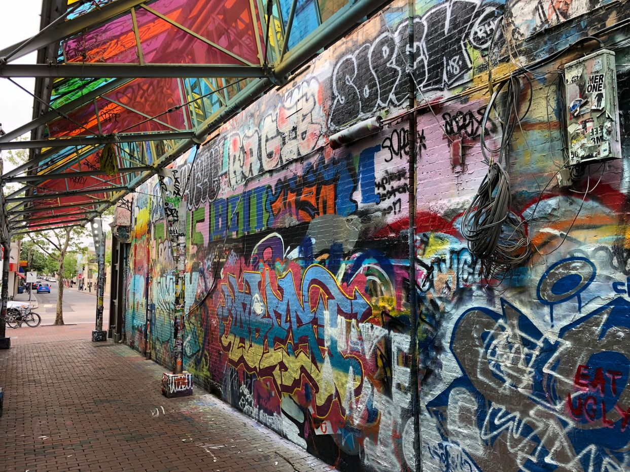 Cambridge Graffiti Wall