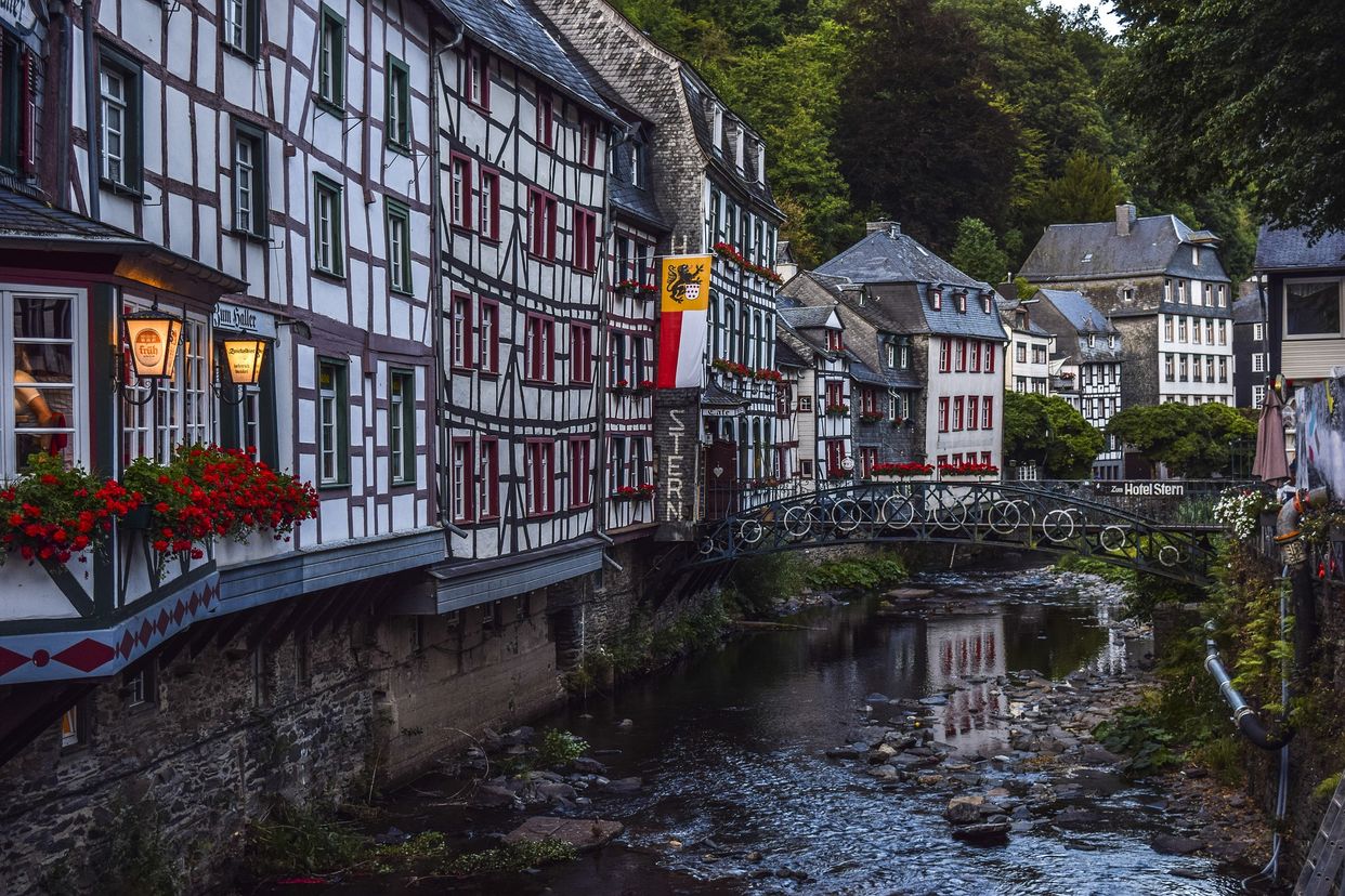 View of the Roer River in Monschau
