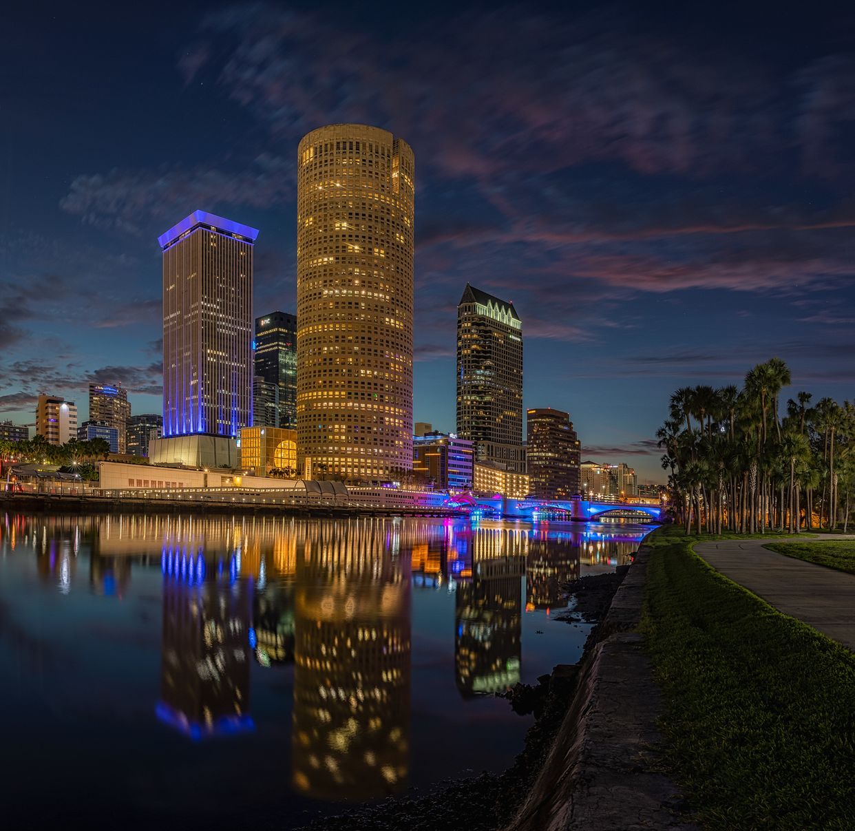 Tampa Skyline from University of Tampa