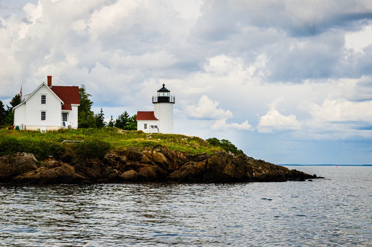 View of Curtis Island Lighthouse