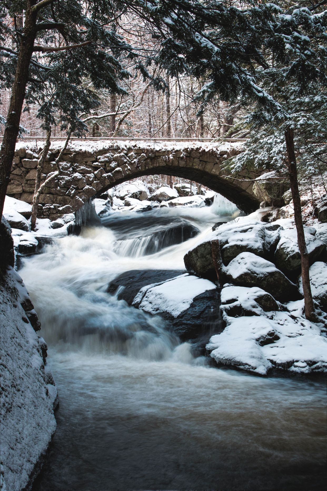 Gleason Falls Stone Bridge