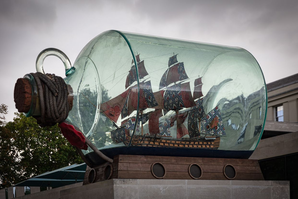 Nelson Ship in a Bottle