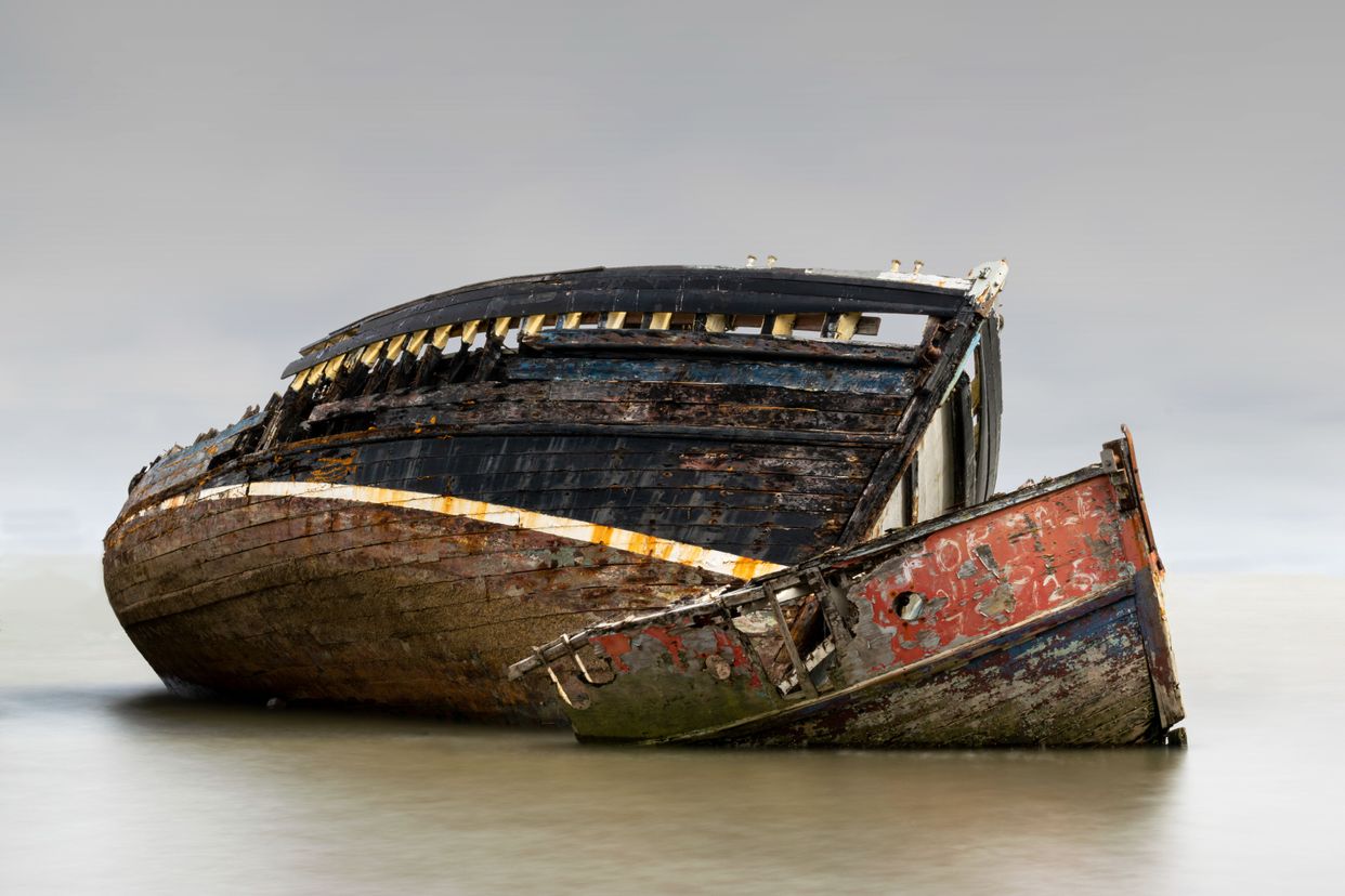 Pin Mill Abandoned Boats