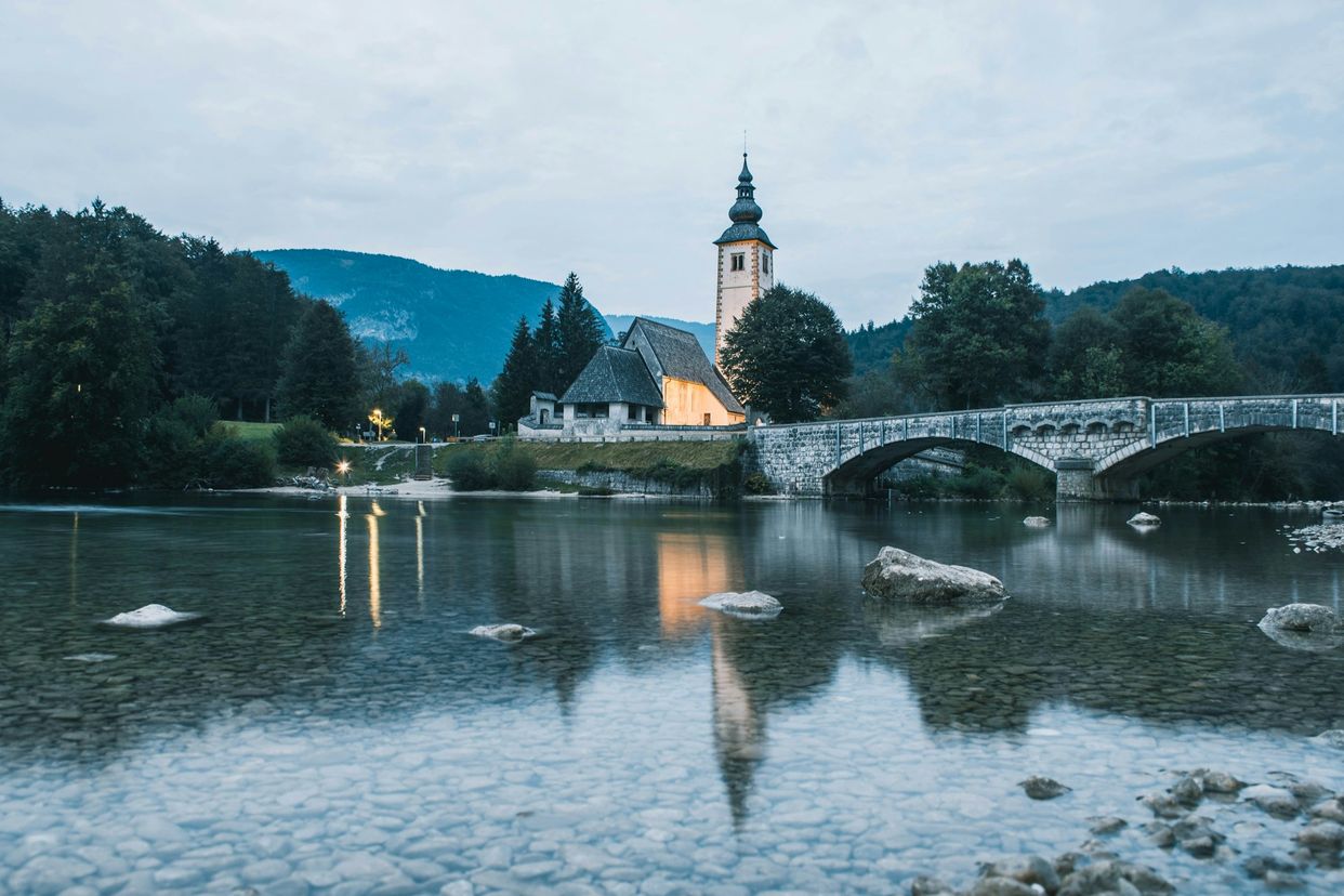St. John the Baptist's Church and Lake Bohinj