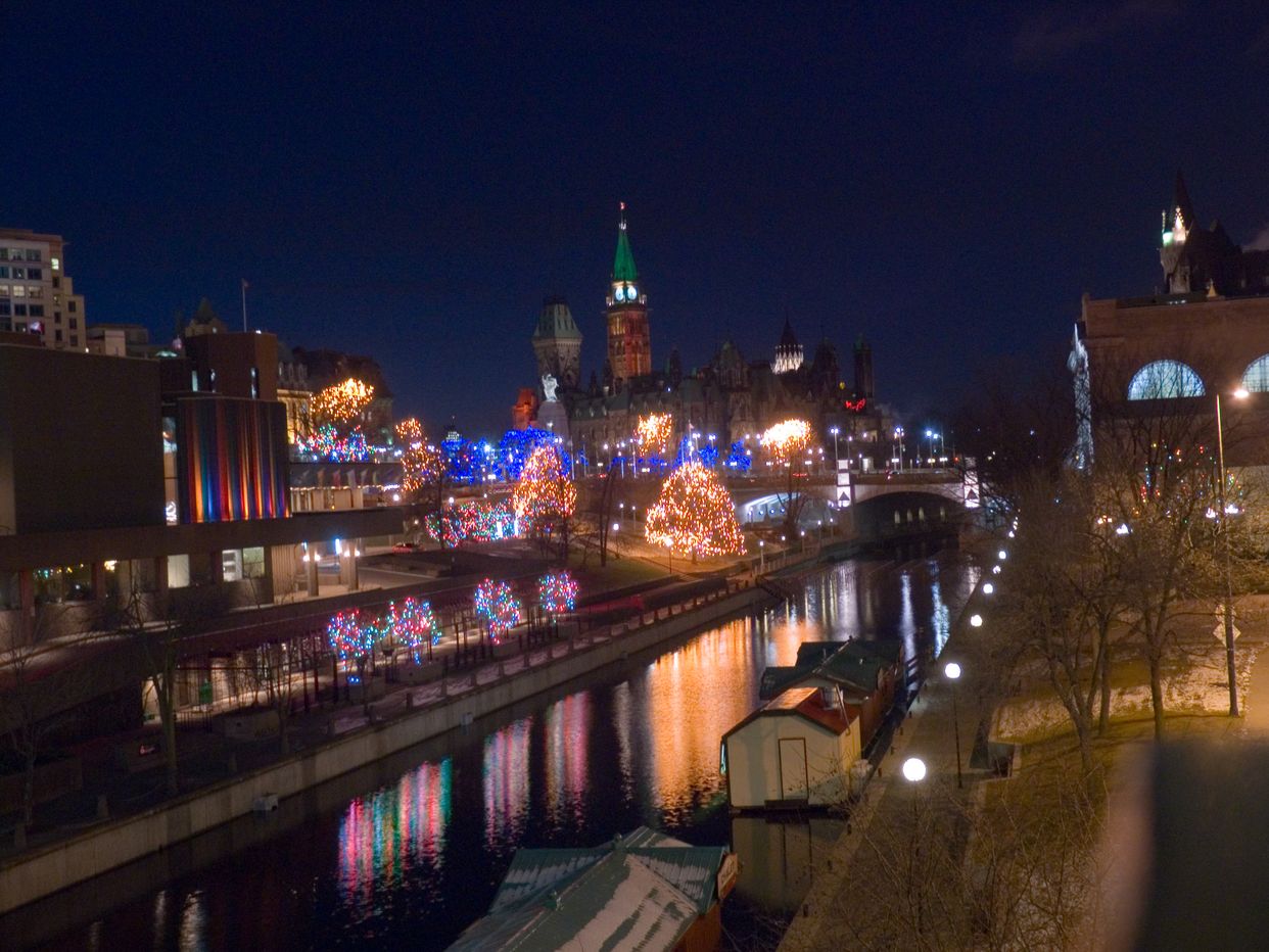 View of Rideau Canal from MacKenzie King Bridge