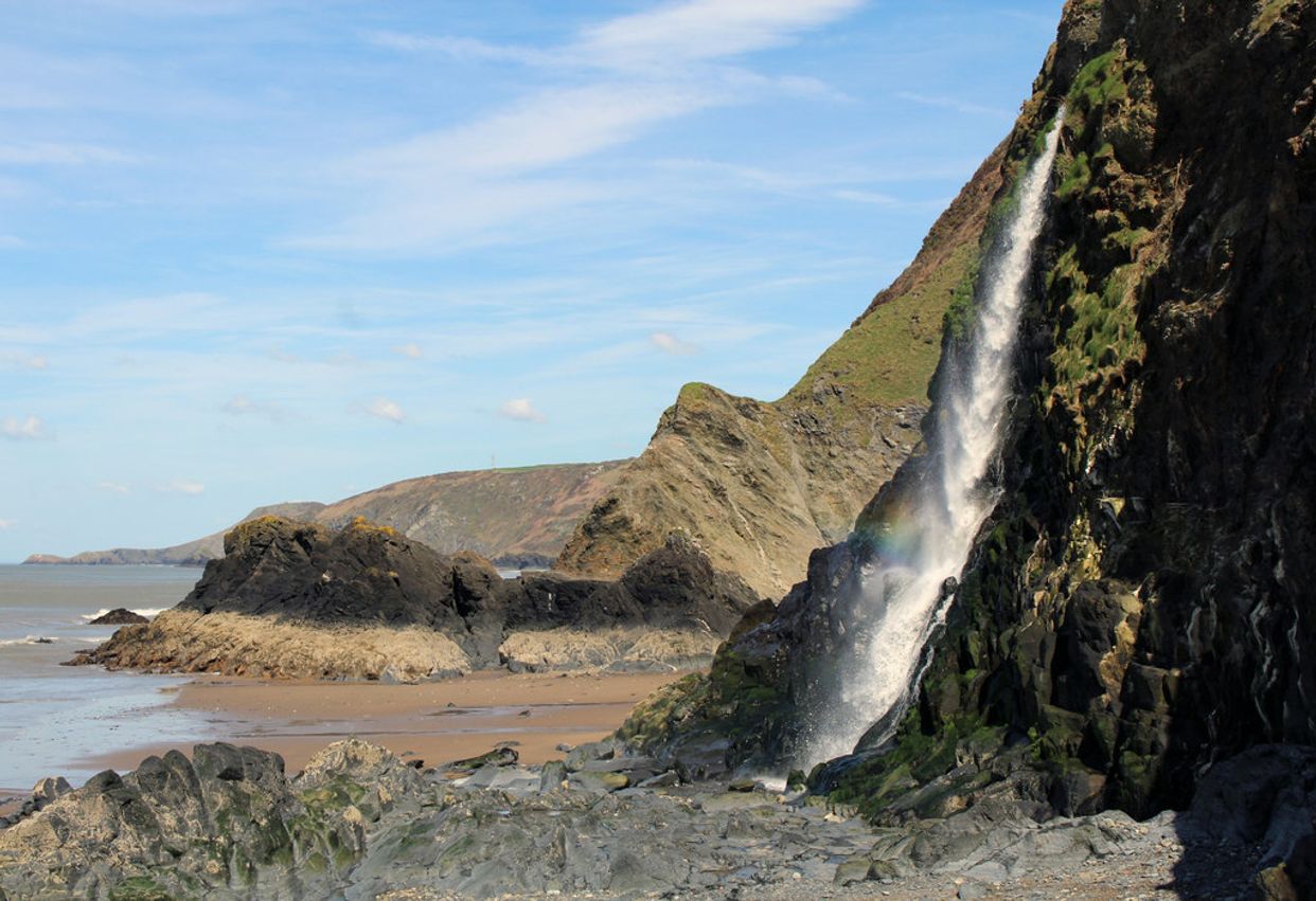 Tresaith Waterfall