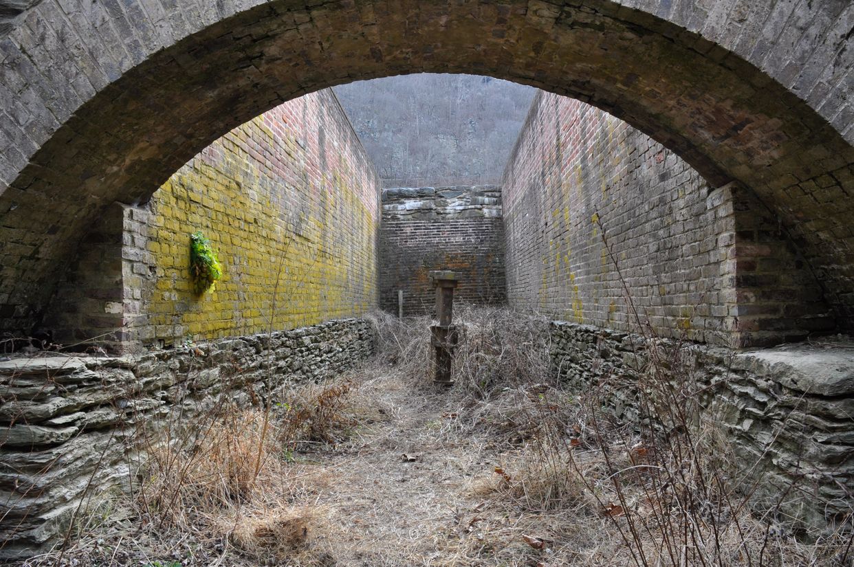 Ruins of Virginius Island Waterpowered Mill Complex