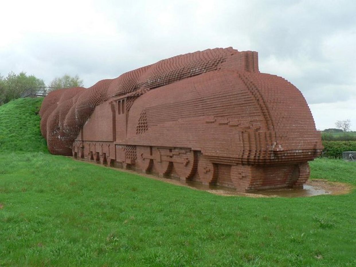 Darlington Brick Train Sculpture