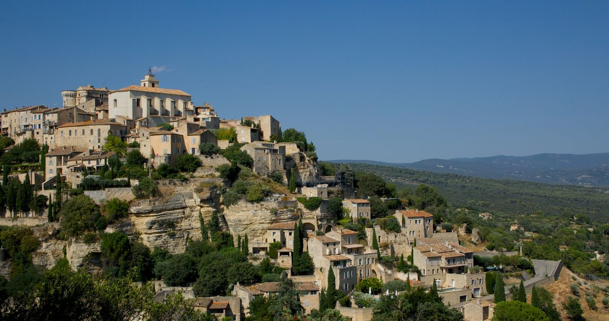 Gordes Hilltop Village View