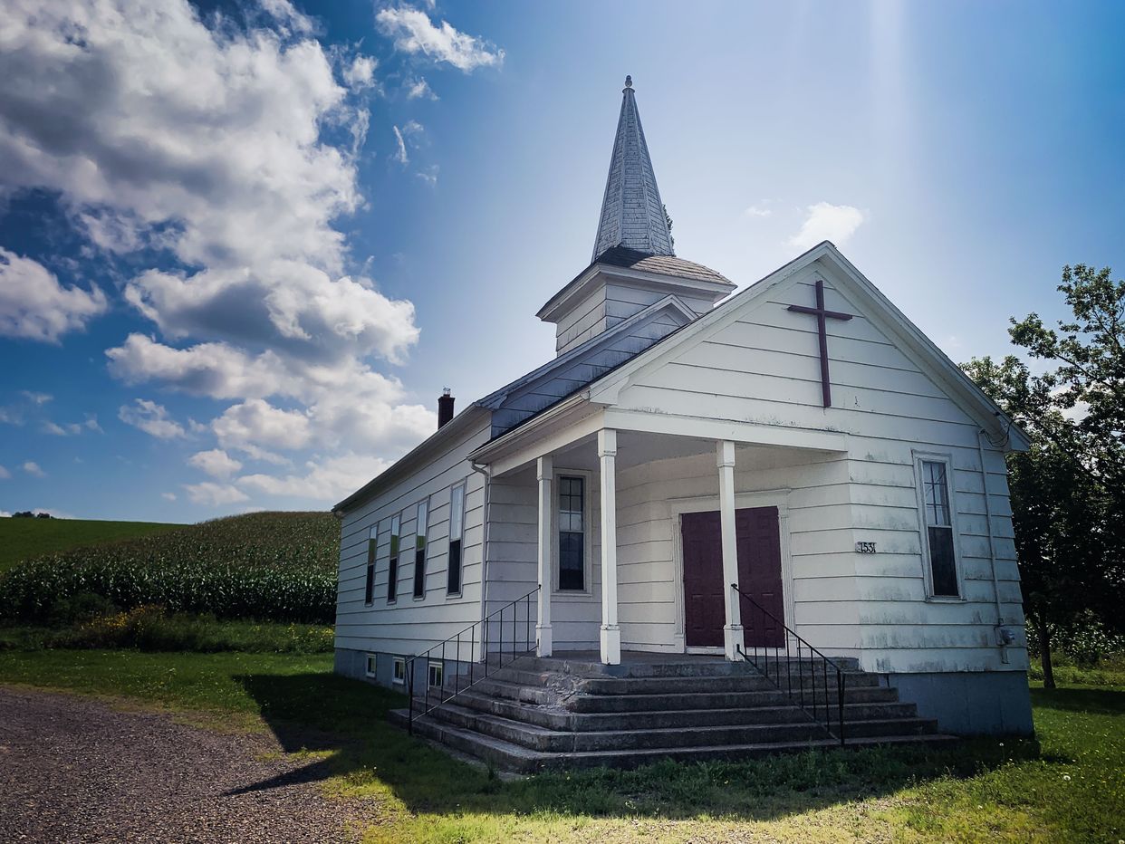 Simple White Church