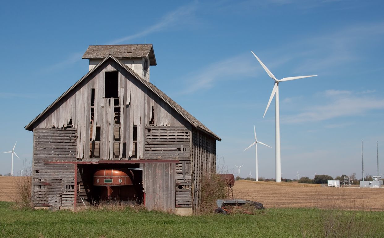 Barn wind turbines