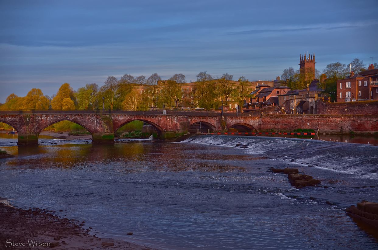 Old Dee Bridge and Chester Weir