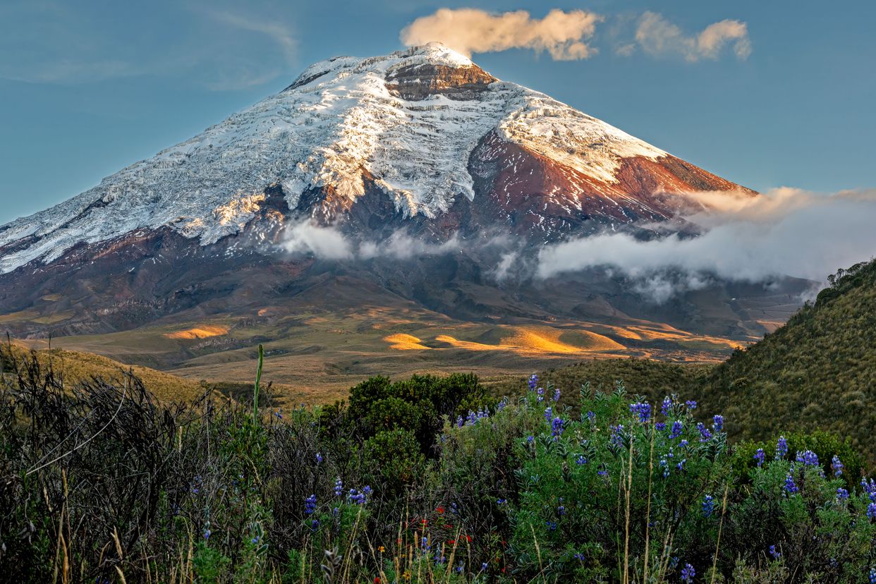 North Face of Cotopaxi Volcano