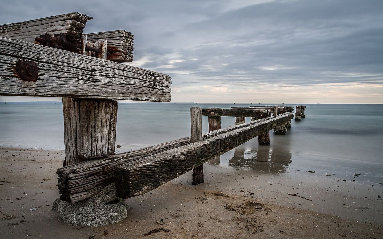 Mentone Pier Ruins