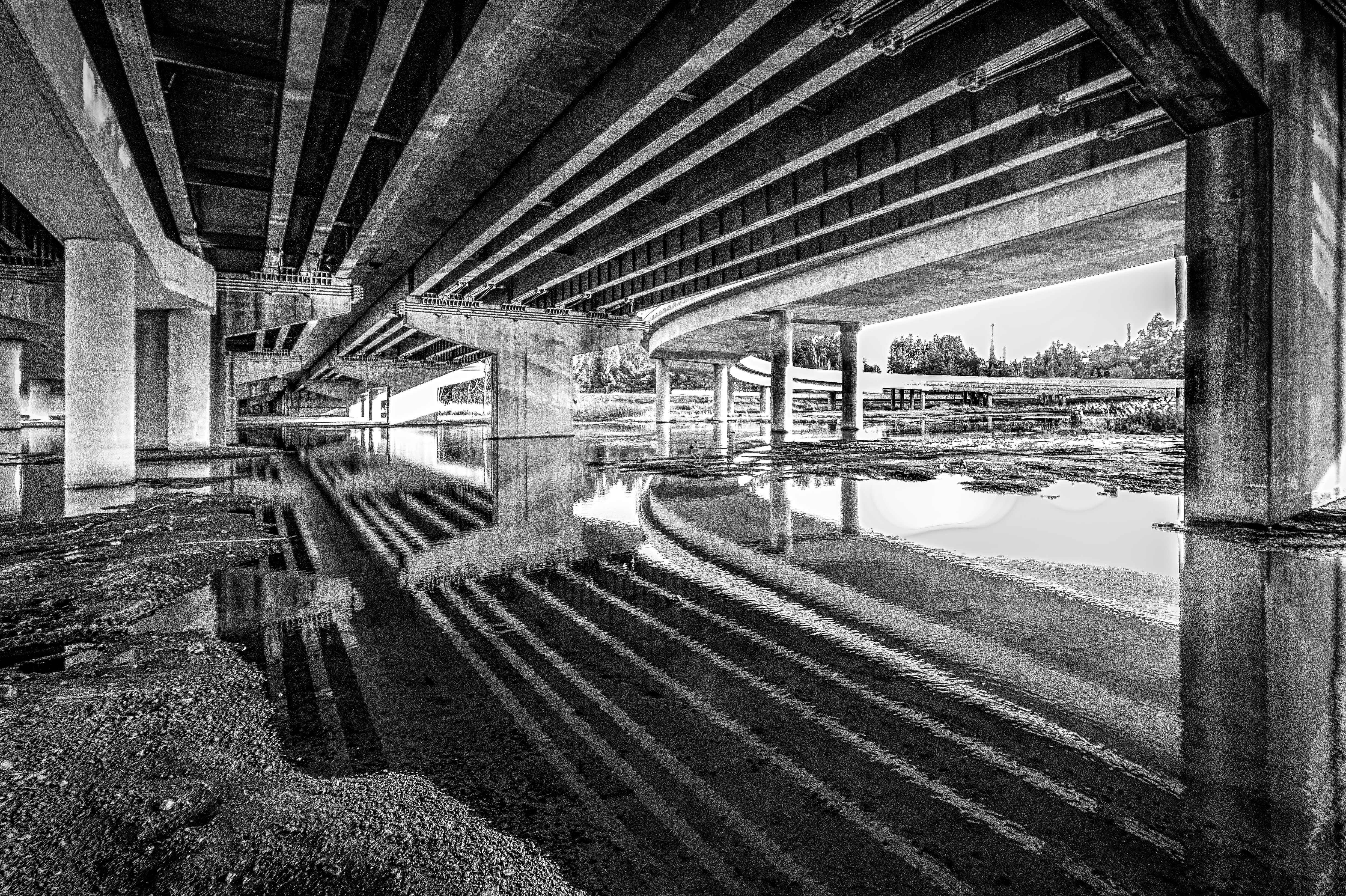 Benicia-Martinez Bridge Toll Plaza Underside — Photo by rjonwine.com