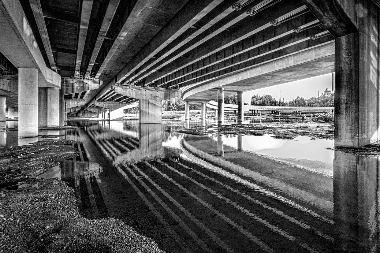 Benicia-Martinez Bridge Toll Plaza Underside