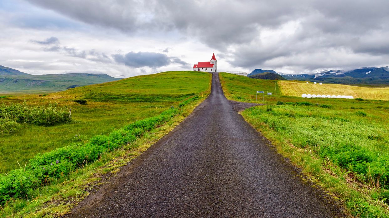View of Ingjaldshóll Church