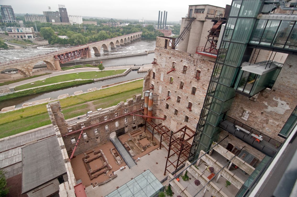 Mill Ruins Courtyard