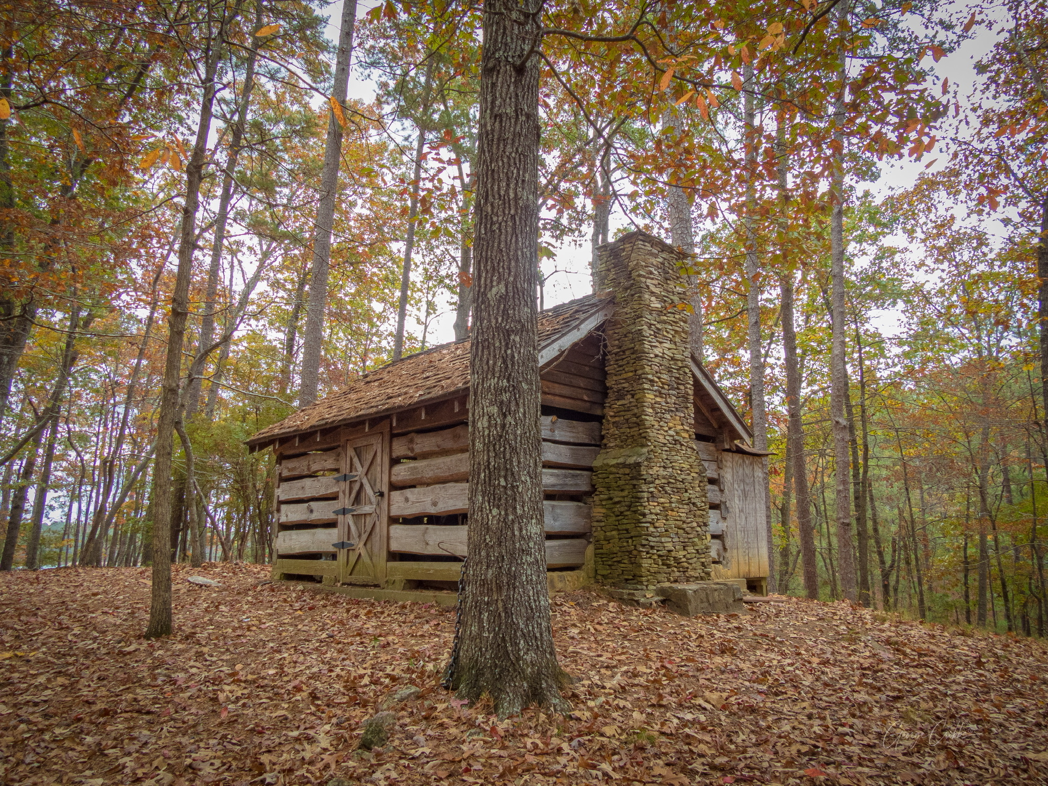 Old Smokehouse Behind The Vaughan Cabin — Photo by George Cribbs