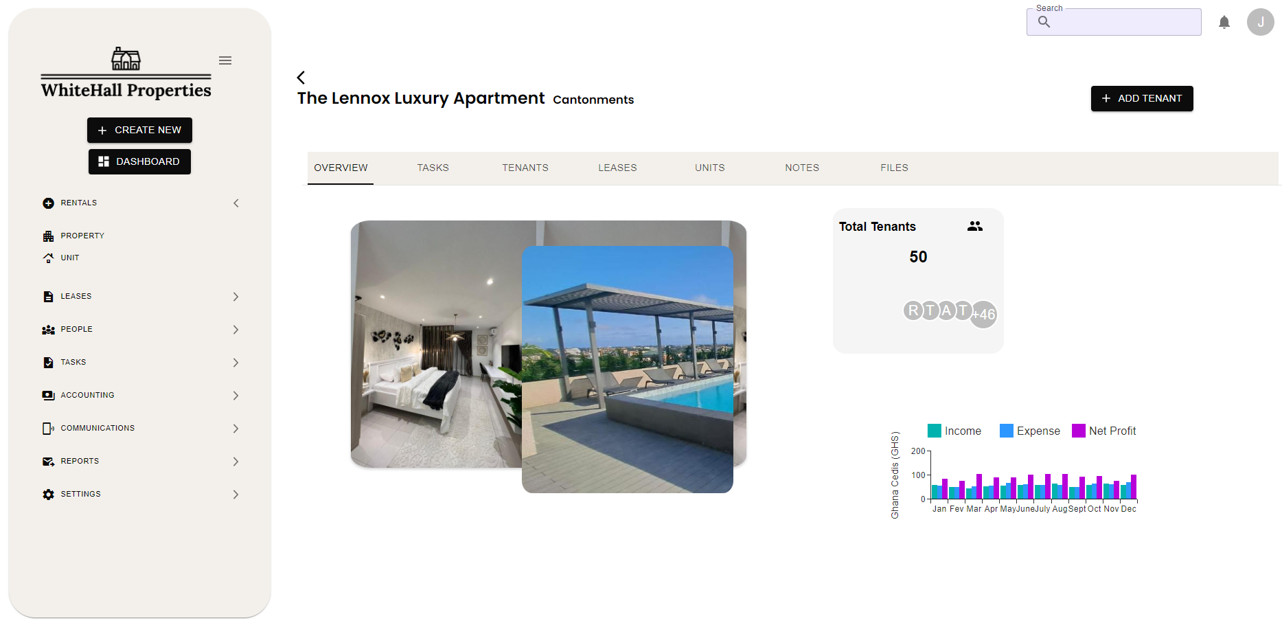 An image of the Property Management and Valuation App project.