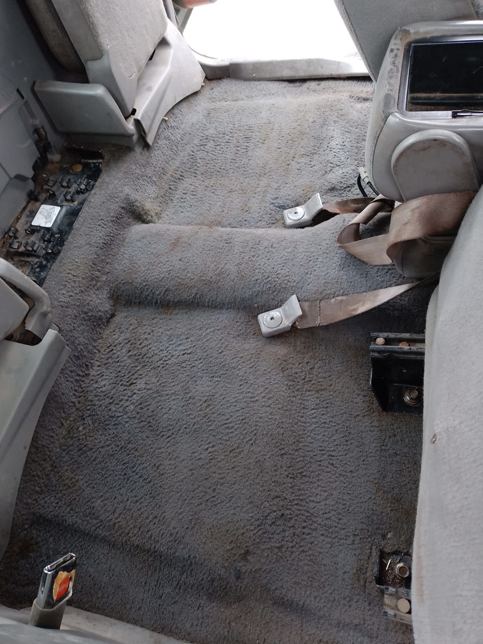 Interior del auto despues del servicio