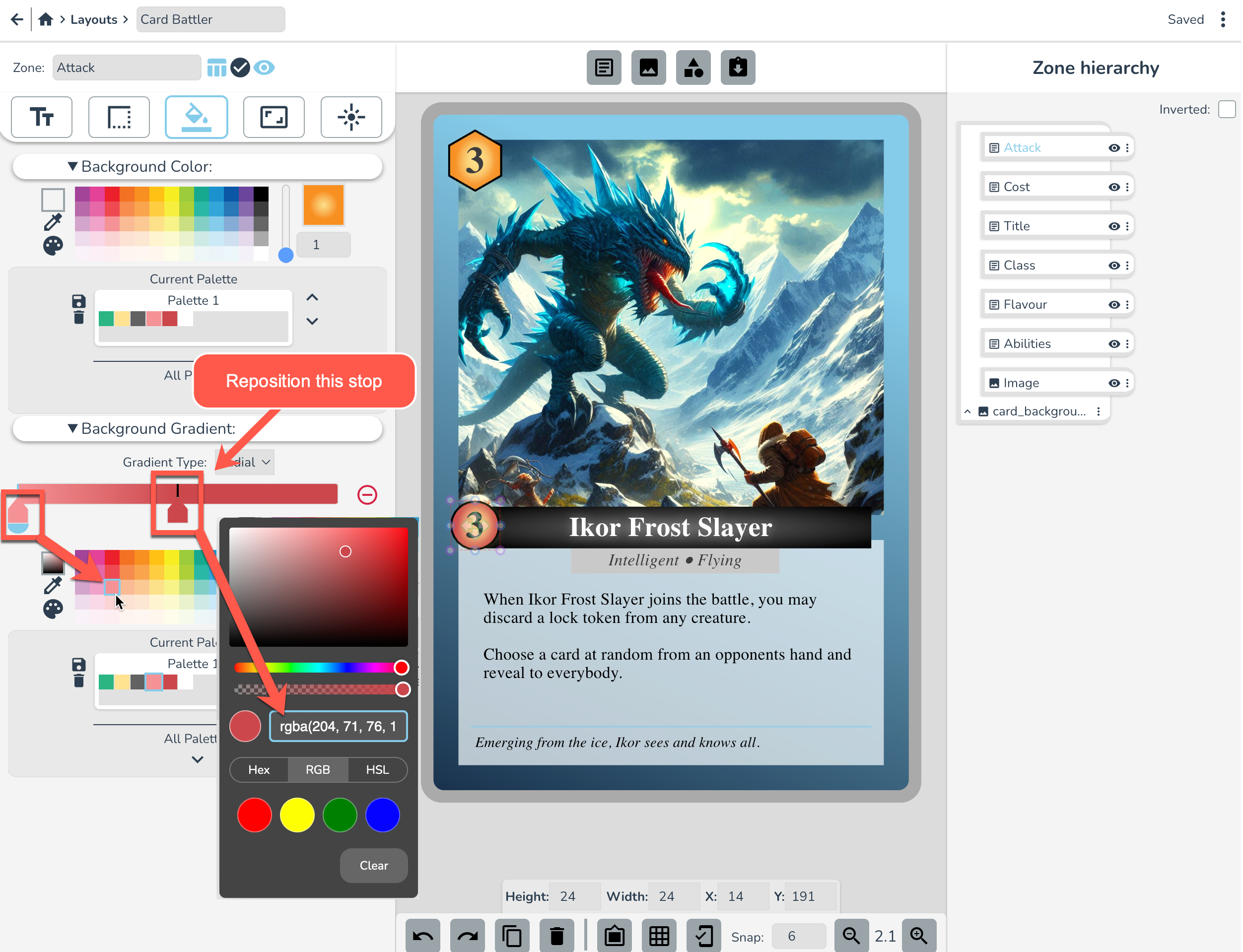 Attack Background Gradient