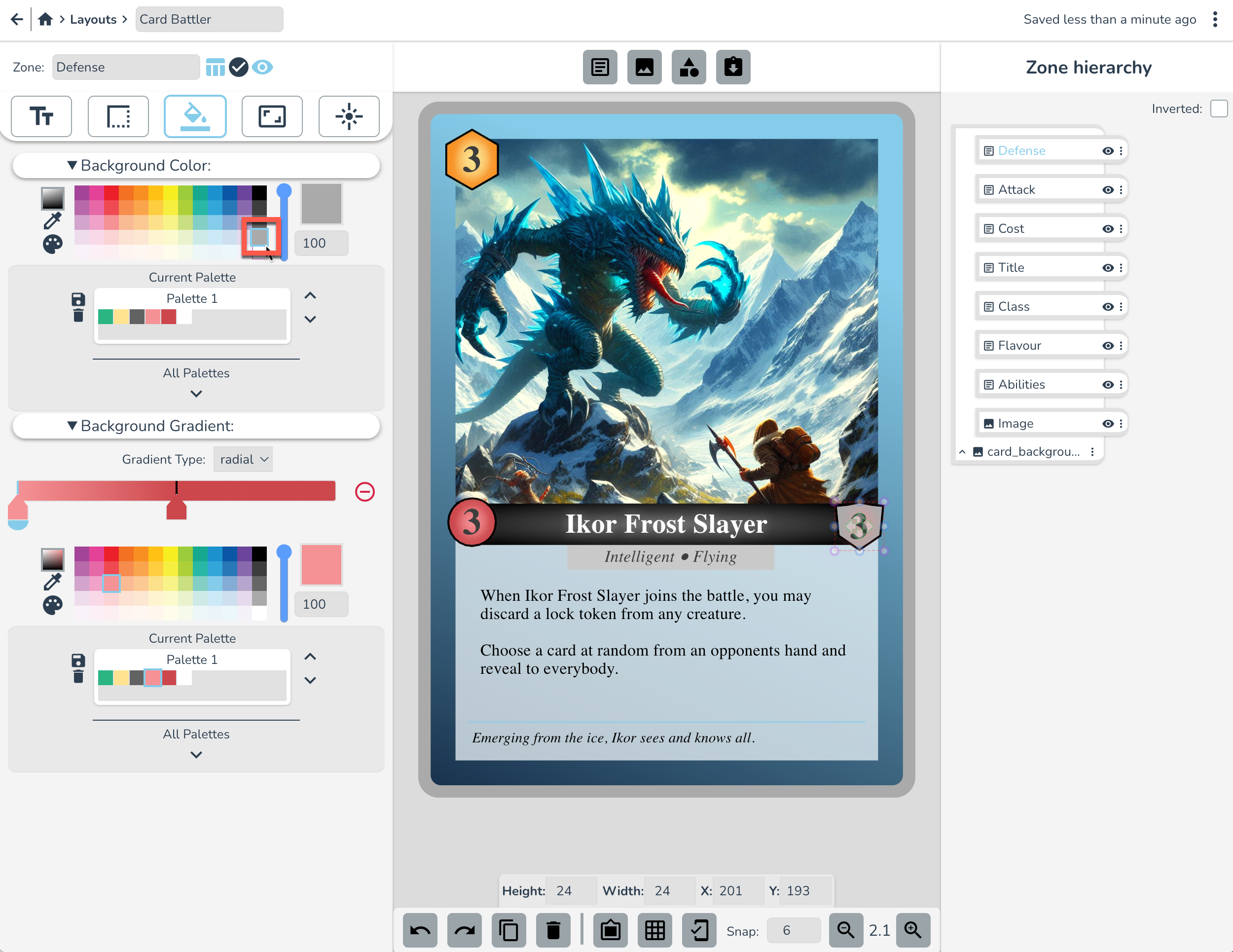 Defense Background Colour
