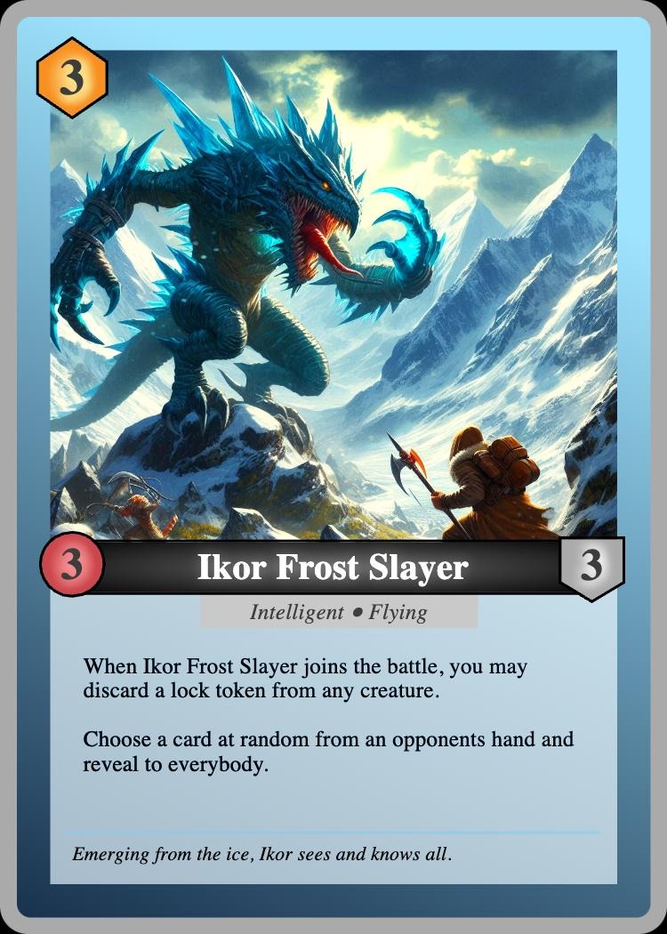 Creature Battler Finished Card