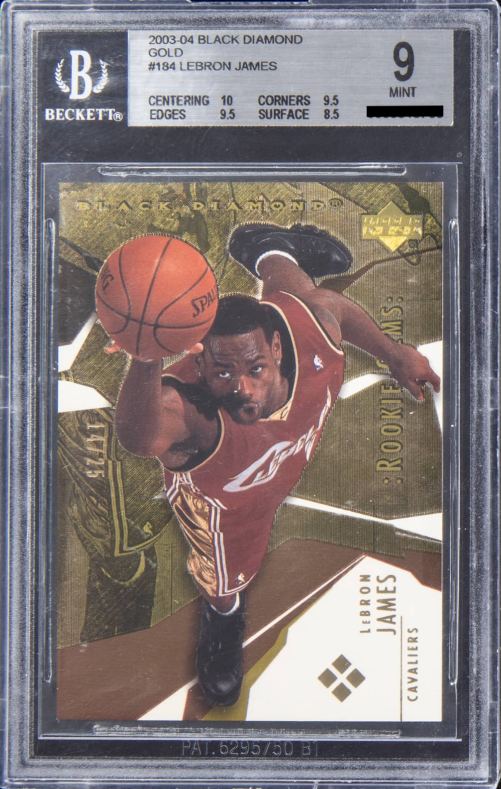 LeBron James [Gold /25] (2003 Upper Deck Black Diamond)