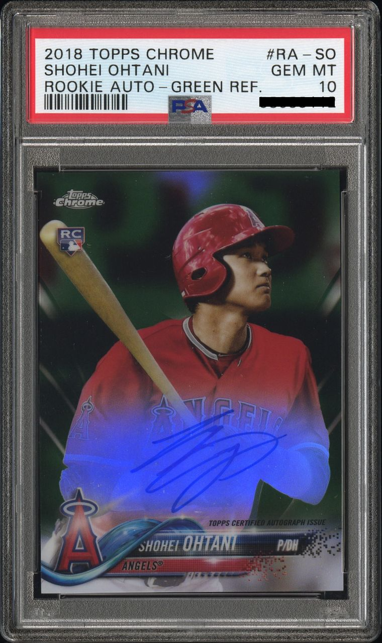 Shohei Ohtani [Rookie Autographs Green Refractor /99]