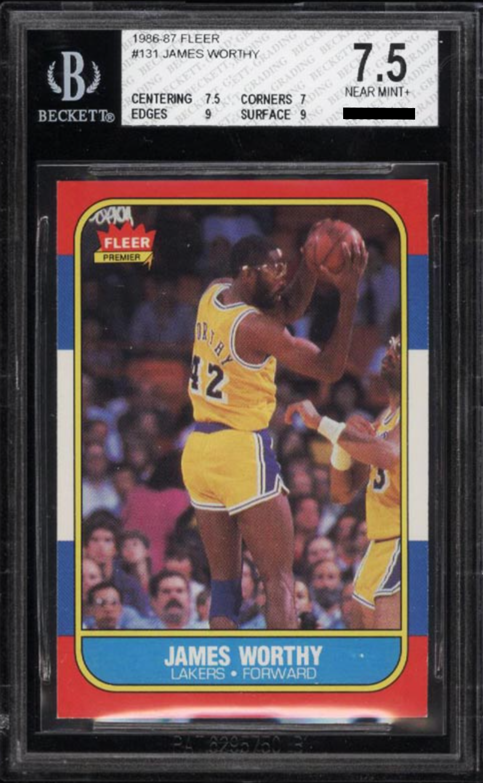 James Worthy (1986 Fleer)