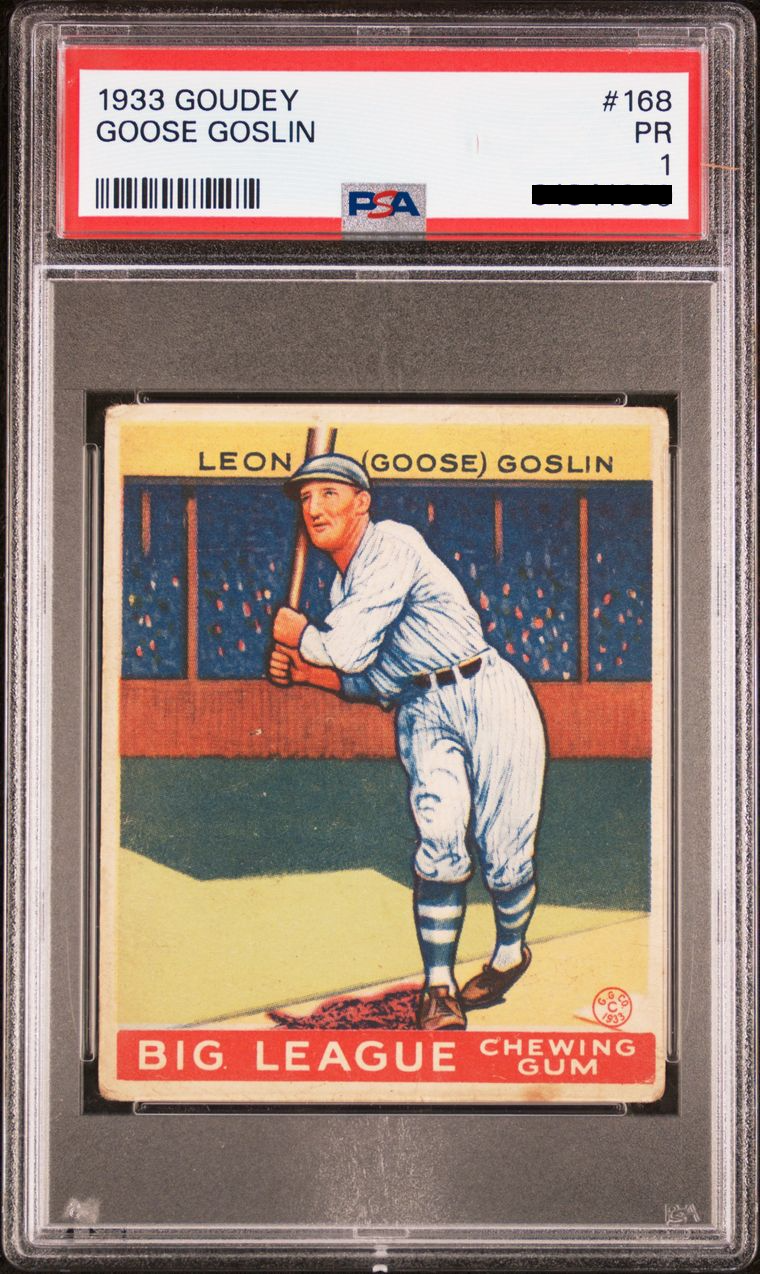 Leon "Goose" Goslin (1933 Goudey)