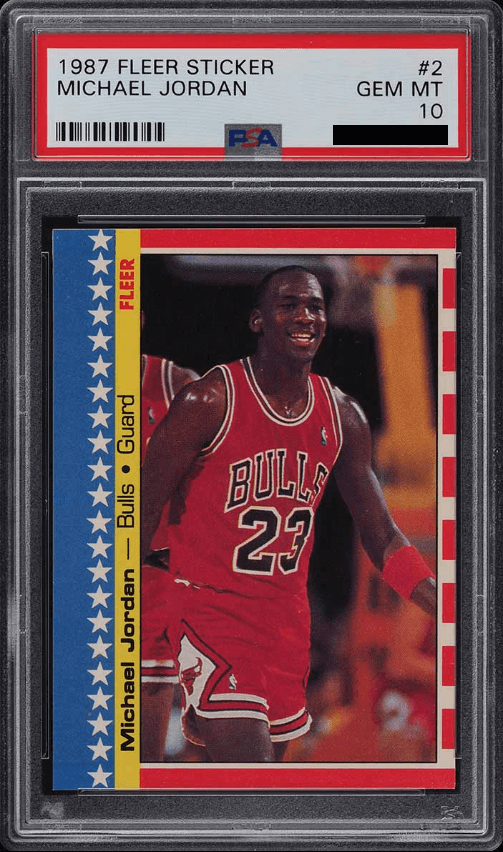 Michael Jordan [Sticker] (1987 Fleer)