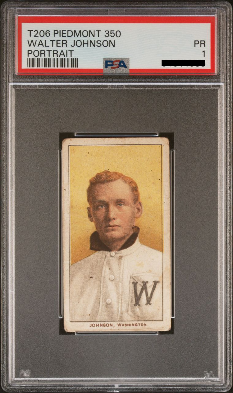 Walter Johnson [Piedmont 350 Portrait]