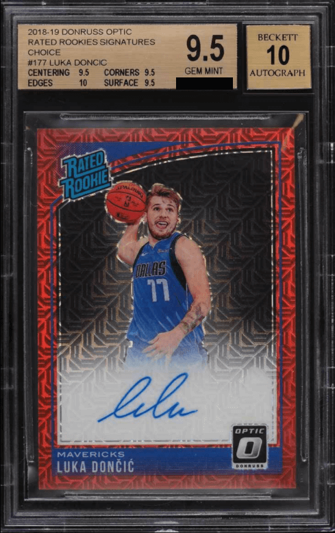 Luka Doncic [Rated Rookie Signatures Choice (Red)]