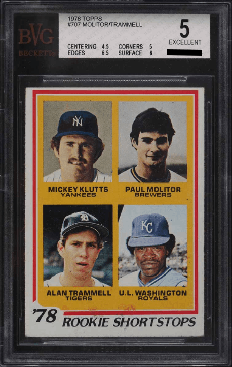 Paul Molitor & Alan Trammell [Rookie Shortstops]