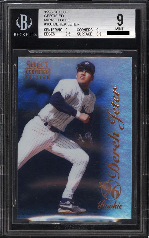 Derek Jeter [Mirror Blue /45] condition prices