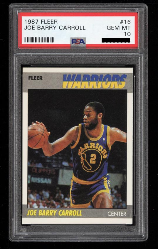 Joe Barry Carroll (1987 Fleer)