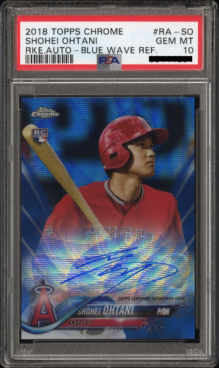 Shohei Ohtani [Rookie Autographs Blue Wave /150]