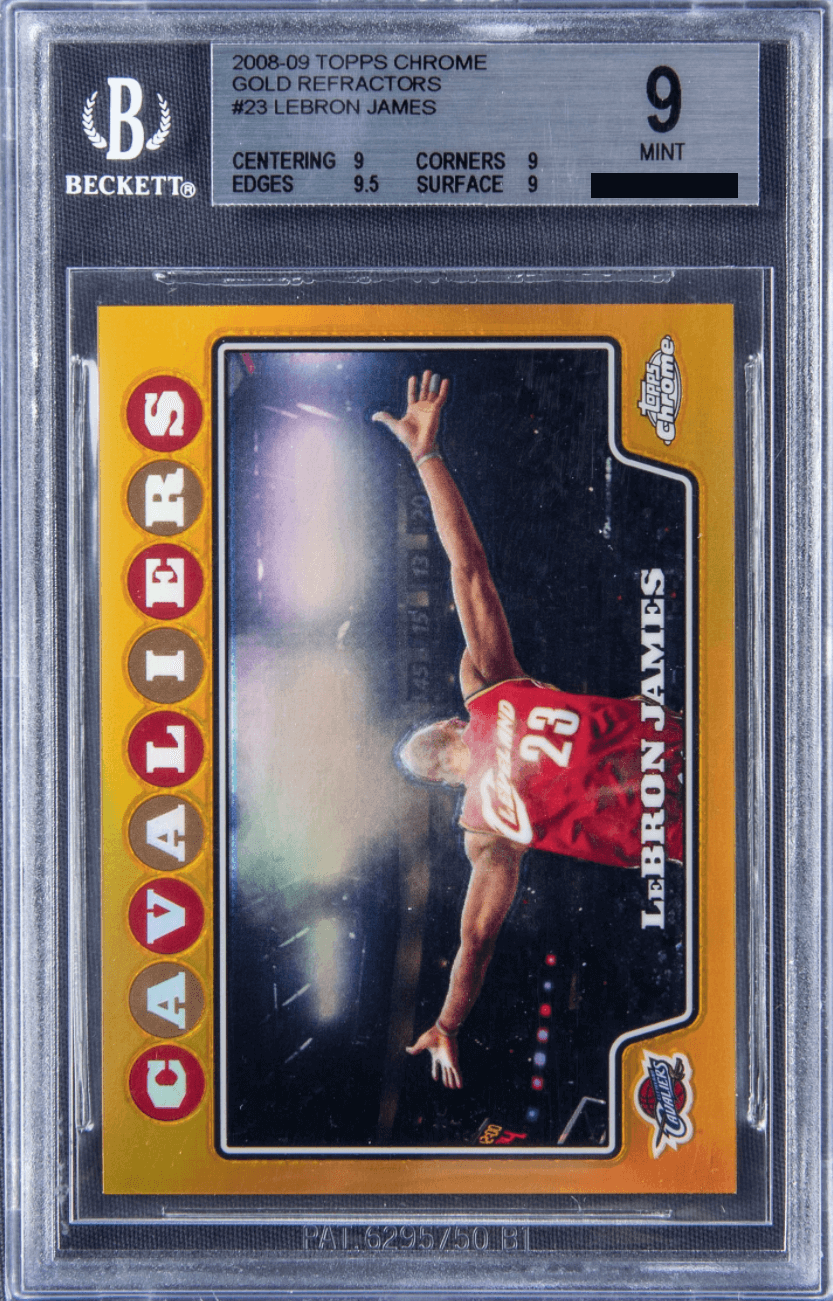 LeBron James [Gold Refractor /50] (2008 Topps Chrome)