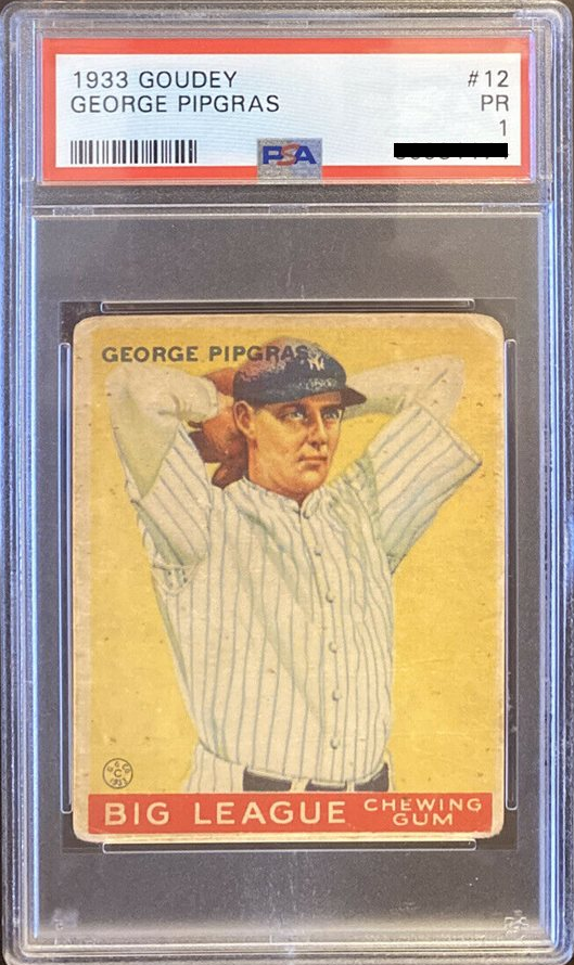 George Pipgras condition prices