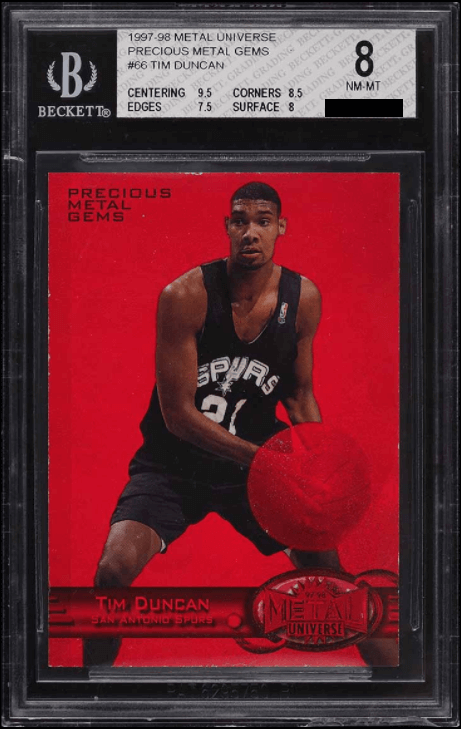 Tim Duncan [Precious Metal Gems (PMG) Red /90]