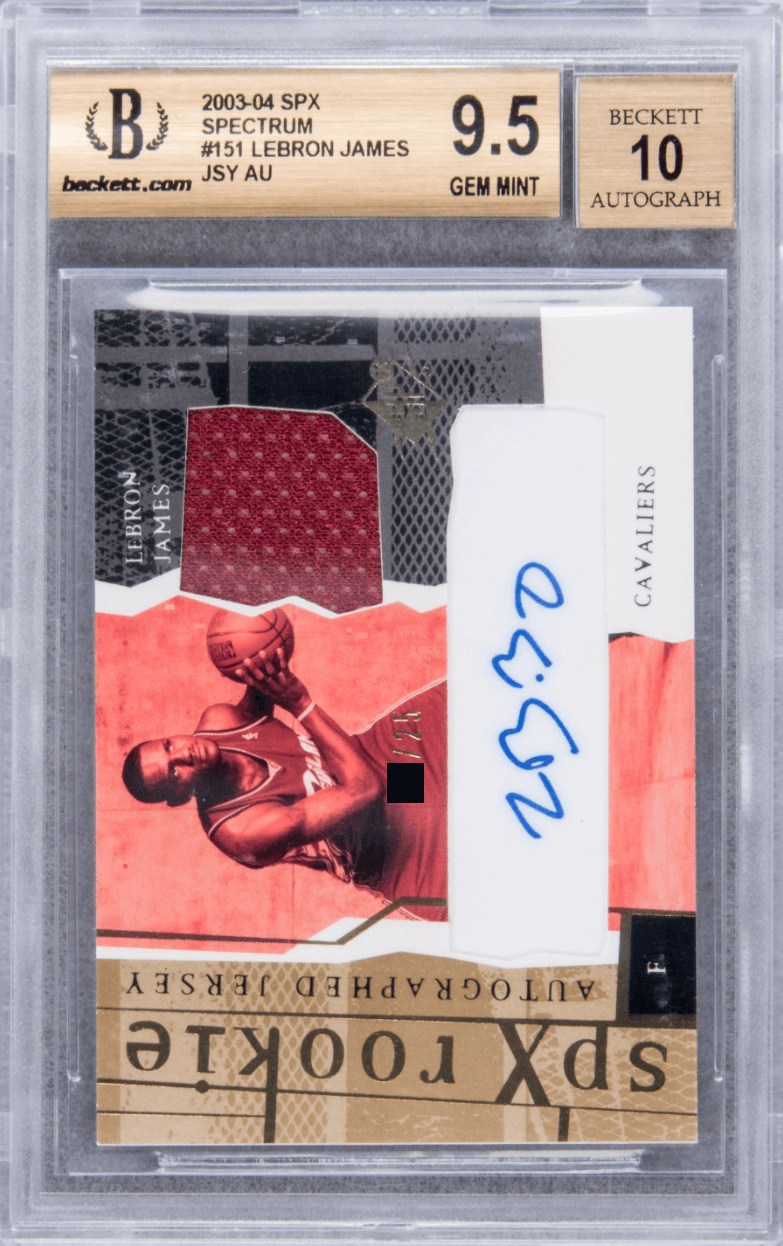 LeBron James [Signed Jersey Spectrum /25] condition prices