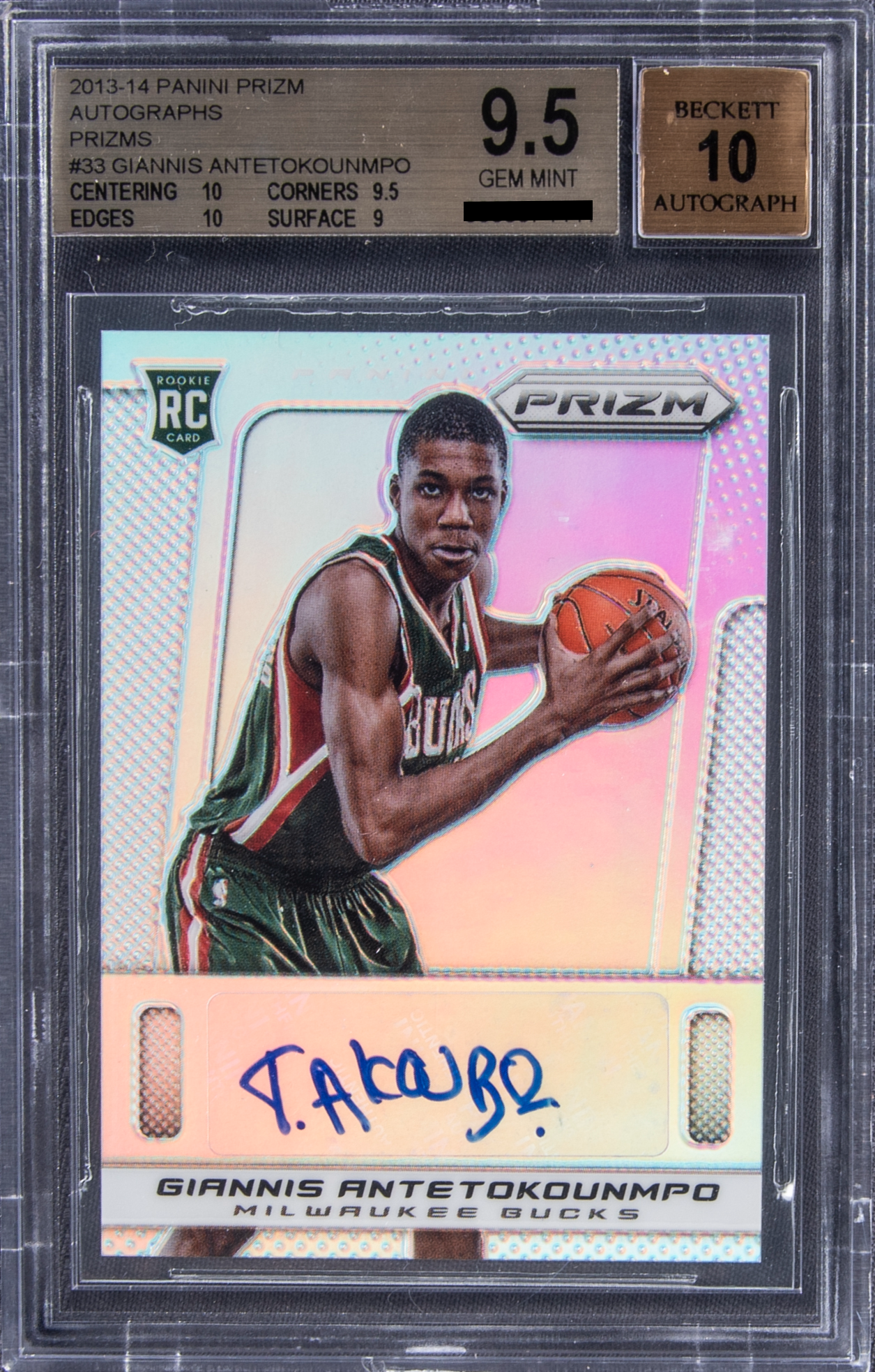 Giannis Antetokounmpo [Autograph Prizm (Silver) /25]